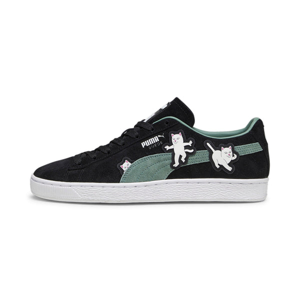 [393872-01] Mens PUMA SUEDE BLACK RIPNDIP