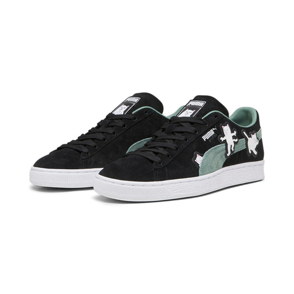 [393872-01] Mens PUMA SUEDE BLACK RIPNDIP
