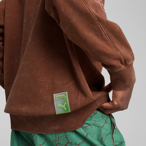 [630100-65] MENS PUMA X TMNT RELAXED GRAPHIC CREW TR