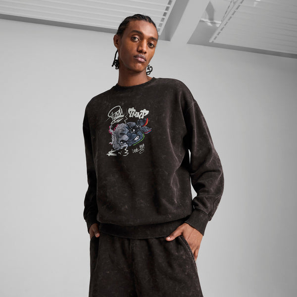 [630100-01] MENS PUMA X TMNT RELAXED GRAPHIC CREW TR