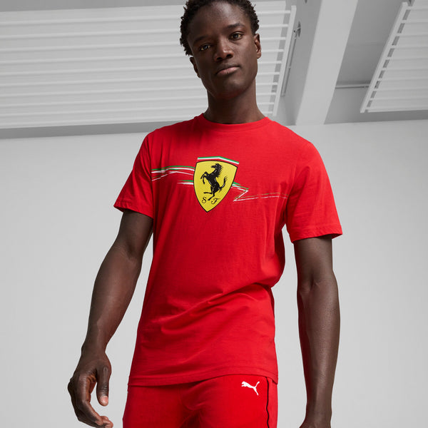 [627055-02] MENS PUMA FERRARI RACE BIG SHIELD TEE