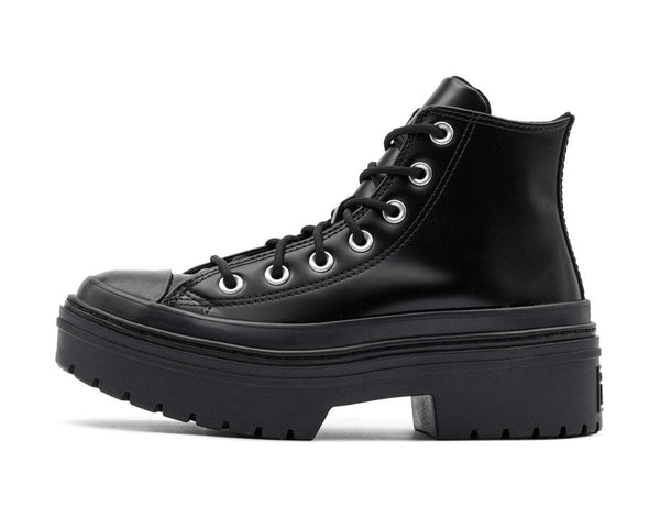 [A12475C] Womens Converse CHUCK TAYLOR ALL STAR LUGGED HEEL HI 'BLACK TOTAL ECLIPSE'