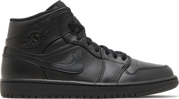[554724-093] Mens Air Jordan Retro 1 Mid 'Triple Black' (2022)