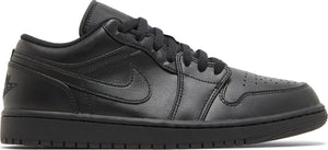 [553558-093] Mens Air Jordan Retro 1 Low 'Triple Black' (2022)