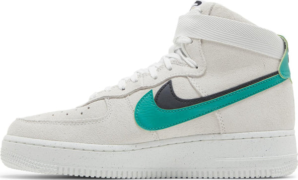 [DO9460-100] Womens Nike Air Force 1 High SE 'Sesame Neptune Green'