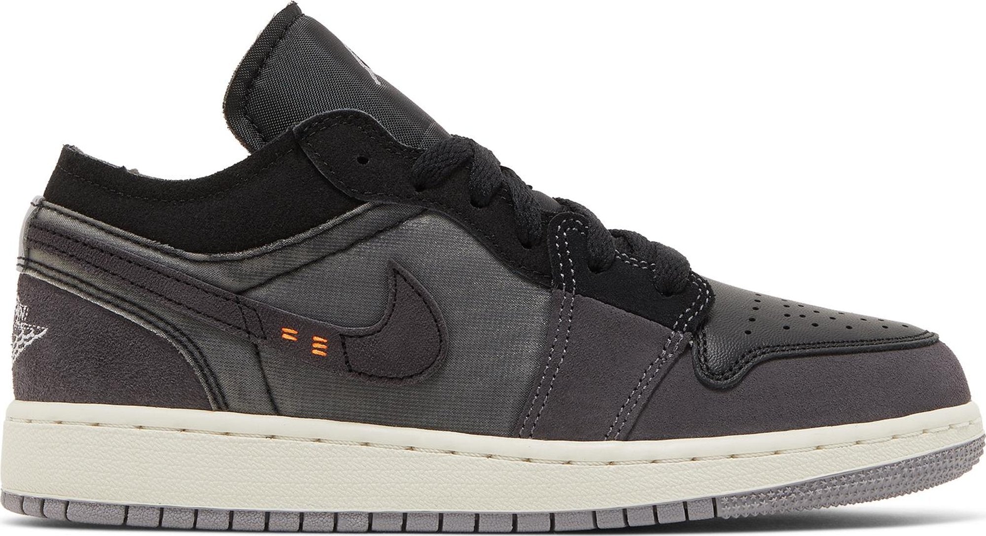 [DV0478-001] Youth Air Jordan Retro 1 Low 'Craft Inside Out Black' (GS)