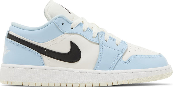 [554723-401] Youth Air Jordan Retro 1 Low 'Ice Blue Black' (GS)