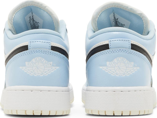 [554723-401] Youth Air Jordan Retro 1 Low 'Ice Blue Black' (GS)