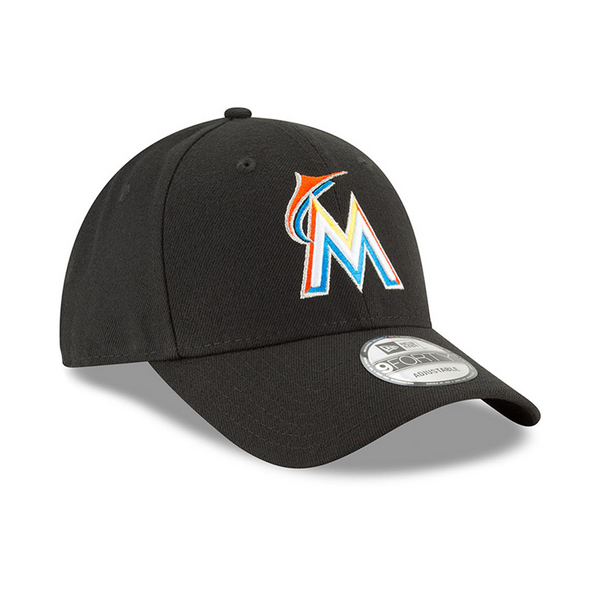 [10489619] Mens New Era MLB The League 9Forty Adjustable Cap - Miami Marlins