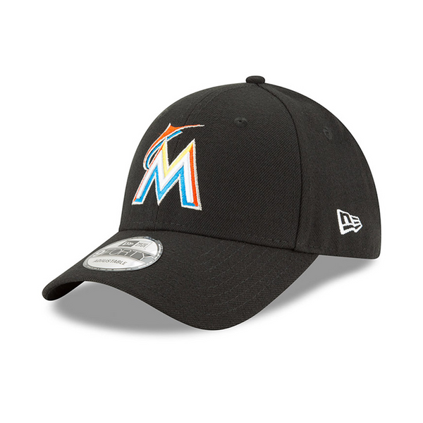 [10489619] Mens New Era MLB The League 9Forty Adjustable Cap - Miami Marlins