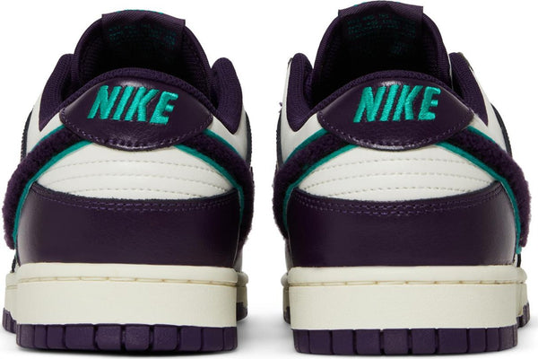 [DQ7683-100] Mens Nike DUNK LOW 'CHENILLE SWOOSH SAIL GRAND PURPLE'
