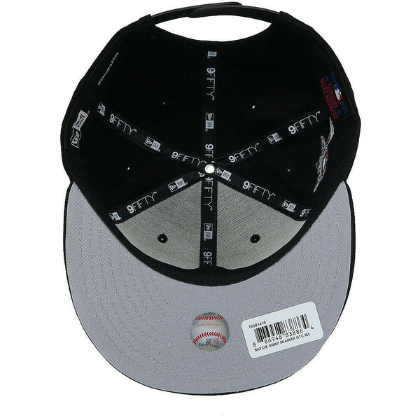 [10581410] Mens New Era MLB Baycik 9Fifty Snapback Cap Miami Marlins