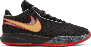 [DQ8651-001] Youth Nike Lebron 20 Black University Red (GS)