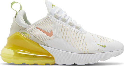 [DV2184-100] Womens Nike Air Max 270 'White Yellow Strike' (W)