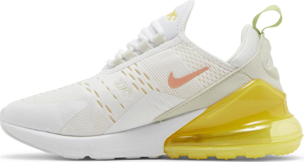 [DV2184-100] Womens Nike Air Max 270 'White Yellow Strike' (W)