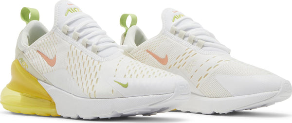 [DV2184-100] Womens Nike Air Max 270 'White Yellow Strike' (W)