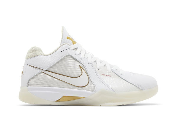 [DZ3009-100] Mens Nike KD RETRO 3 'WHITE METALLIC GOLD'