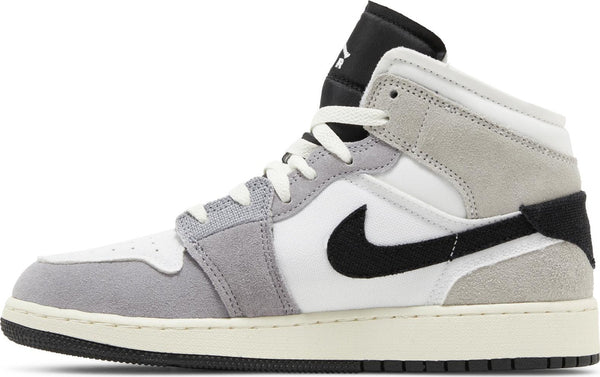 [FD9091-002] Grade School Air Jordan Retro 1 Mid SE Craft 'Cement Grey' (GS)