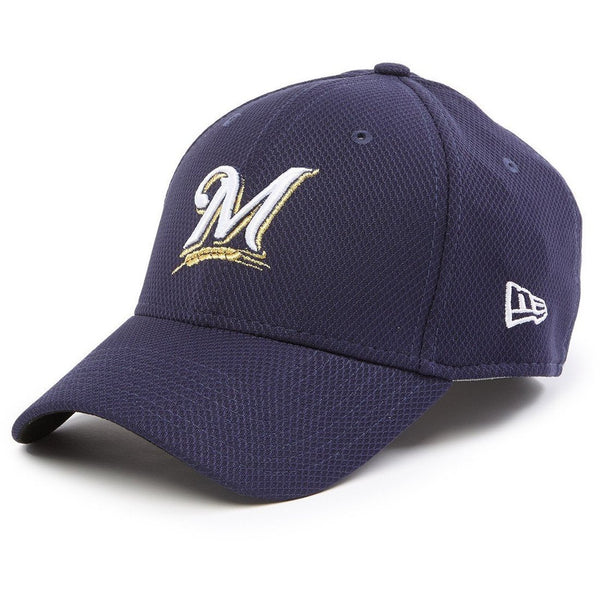 [11403319] Mens New Era MLB Diamond Era Classic 39Thirty Stretch Cap Milwaukee Brewers