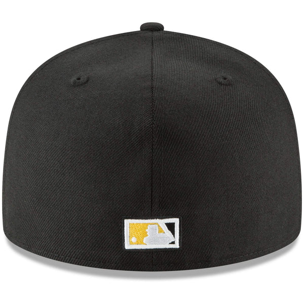 [11590960] Mens New Era MLB Cooperstown Wool 59Fifty Fitted Hat - Pirates