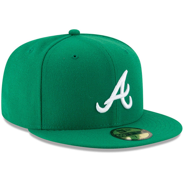 [11591180] Mens New Era MLB League Basic 59Fifty Fitted - Atlanta Braves