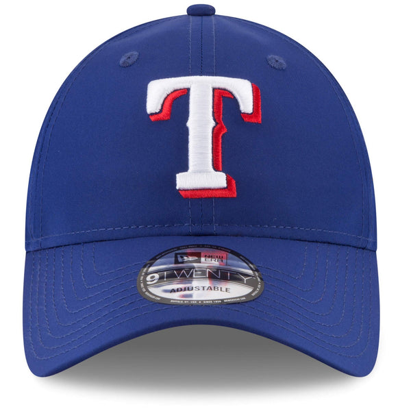 [11591222] Mens New Era MLB Perforated Pivot 9TWENTY Adjustable Hat - Rangers
