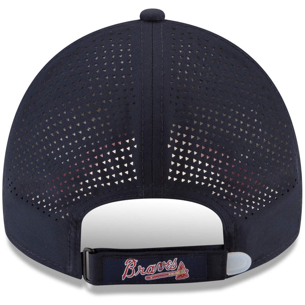 [11591272] Mens New Era MLB Perforated Pivot 9TWENTY Adjustable Hat - Braves
