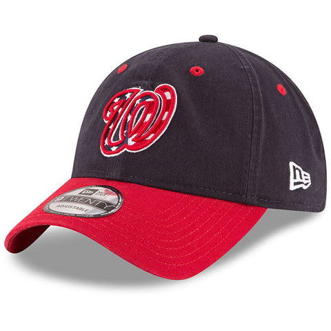 [11591482] Mens New Era MLB Core Classic 9Twenty Strapback Hat - Nationals