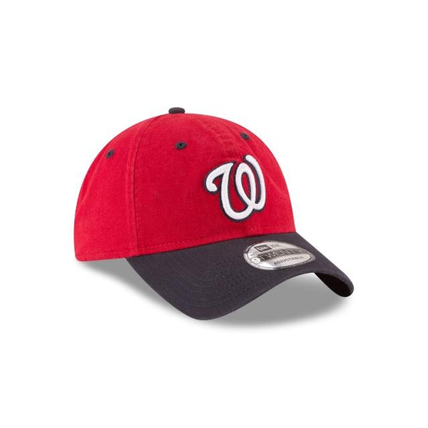[11591484] Mens New Era MLB Core Classic 9Twenty Strapback Hat - Nationals