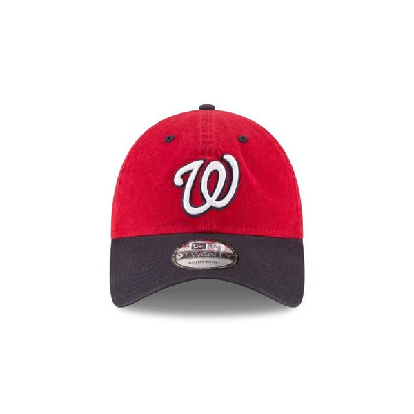[11591484] Mens New Era MLB Core Classic 9Twenty Strapback Hat - Nationals