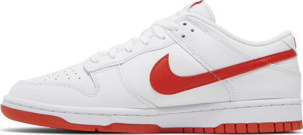 [DV0831-103] Mens Nike DUNK LOW RETRO 'WHITE PICANTE RED'