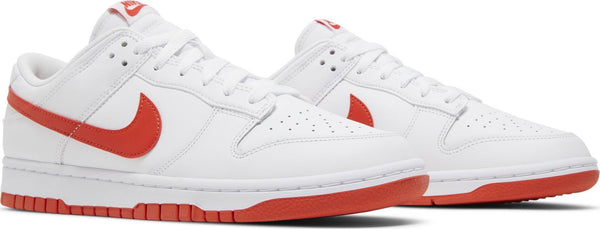 [DV0831-103] Mens Nike DUNK LOW RETRO 'WHITE PICANTE RED'