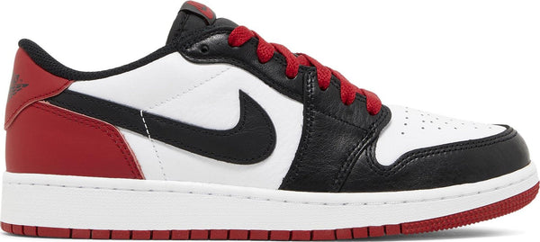 [CZ0858-106] Grade School Air Jordan RETRO 1 LOW OG 'BLACK TOE (2023) (GS)'