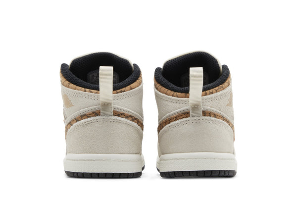 [DZ5370-102] Preschool Air Jordan RETRO 1 MID SE 'BROWN ELEPHANT (PS)'