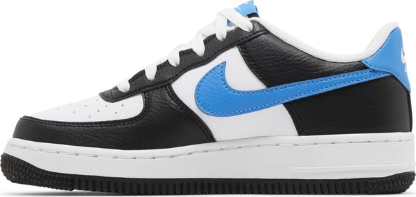 [FN8008-001] Grade School Nike AIR FORCE 1 LOW 'WHITE BLACK LIGHT PHOTO BLUE (GS)'
