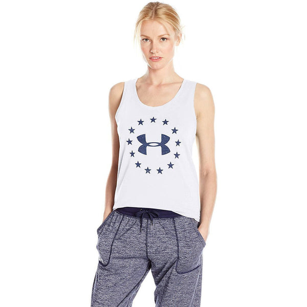 [1284338-100] Womens Under Armour Freedom Logo Tank