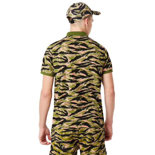 [434448-98T] Mens Oakley Tiger Camo Piquet SS Polo TNP
