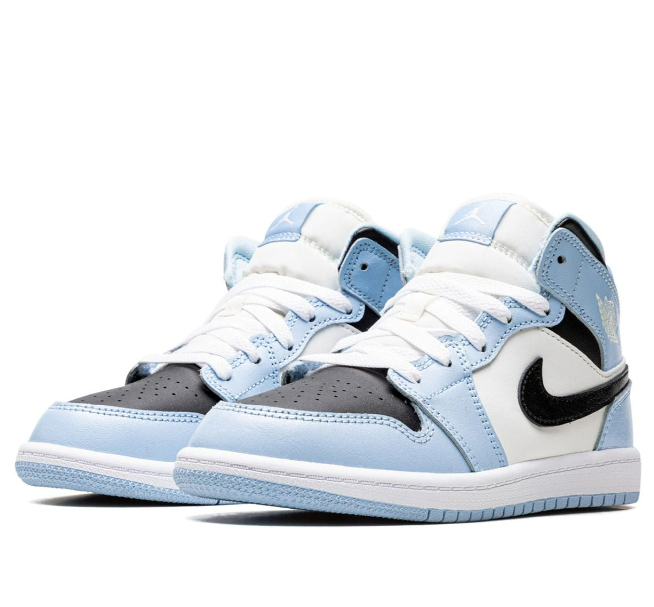 [640737-401] Preschool Air Jordan RETRO 1 MID (PS) 'Ice Blue'