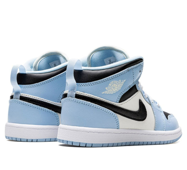 [640737-401] Preschool Air Jordan RETRO 1 MID (PS) 'Ice Blue'