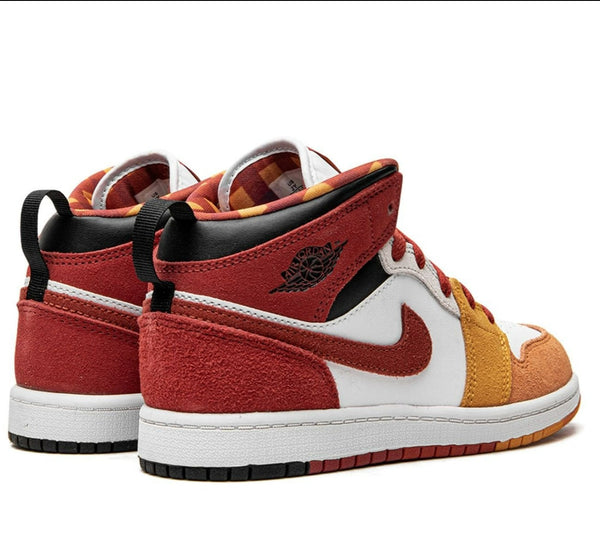 [DX2459-601] Preschool Air Jordan RETRO 1 MID SE (PS) 'Picnic'