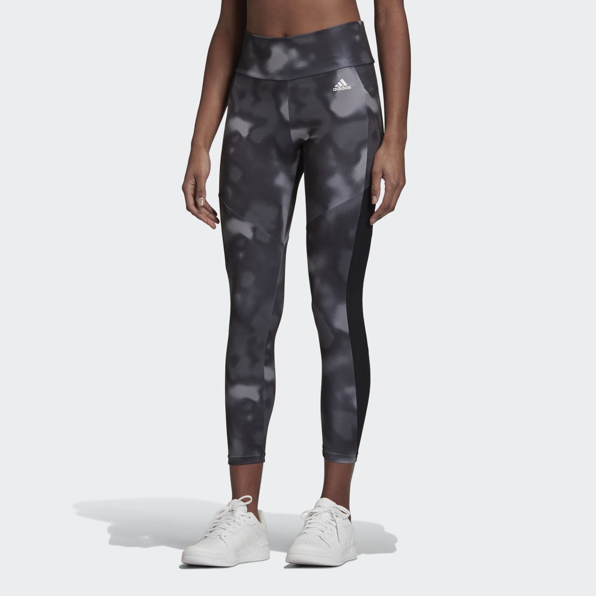 [GD4652] Womens Adidas Designed To Move Allover Print 7/8 Leggings