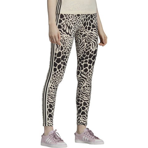 [DV0114] Womens Adidas Originals Animal Print 3 Stripe Leggings