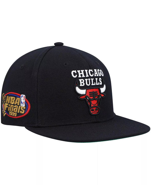 [HHSS2976-CBUYYPPPBLCK] MENS MITCHELL & NESS NBA CHICAGO BULLS TOP SPOT SNAPBACK