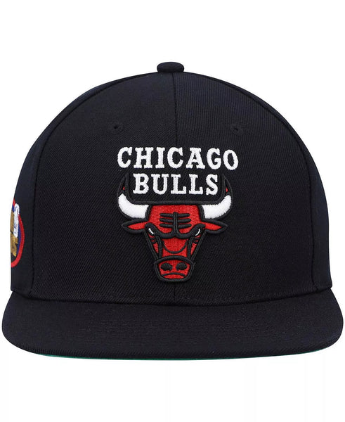 [HHSS2976-CBUYYPPPBLCK] MENS MITCHELL & NESS NBA CHICAGO BULLS TOP SPOT SNAPBACK