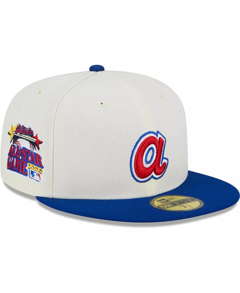 [60305867] MENS NEW ERA MLB ATLANTA BRAVES 5950 RETRO E1 FITTED - CREAM/ROYAL