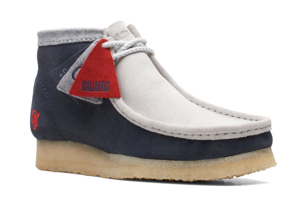 [26165077] Mens Clarks Originals Wallabee Boot VCY 'Navy Grey'
