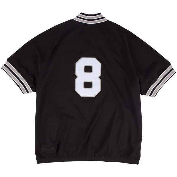 [277J40591BJA] Mens Mitchell & Ness MLB Authentic 1/4 Zip Batting Practice Jersey White Sox Bo Jackson 91