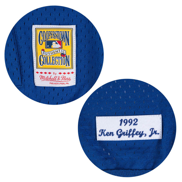 [277J42492KGRI2] Mens Mitchell & Ness MLB Authentic 1/4 Zip Batting Practice Jersey Seattle Mariners Ken Griffey Jr. 92