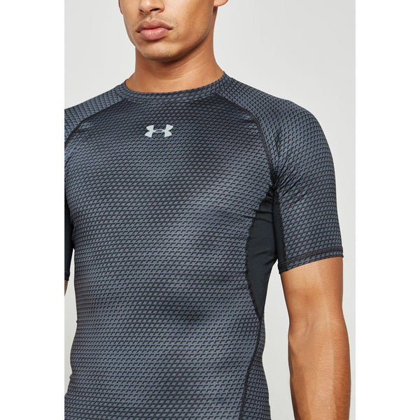 [1257477-006] Mens Under Armour HeatGear Armour Printed Short Sleeve Compression Shirt