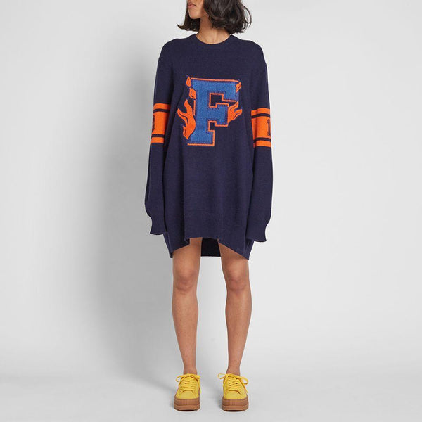 [575783-02] Womens Puma x Fenty by Rihanna Varsity Letter Sweater